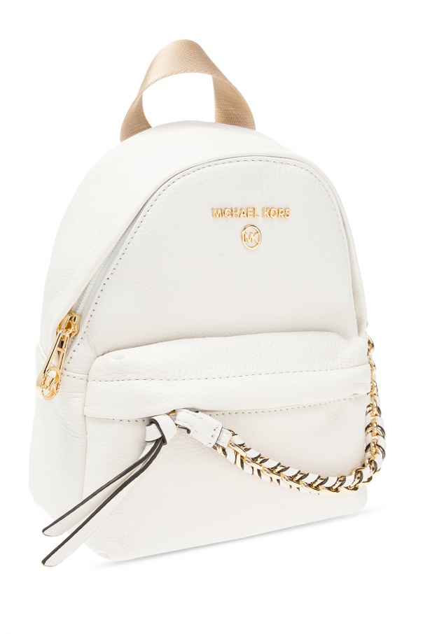 Michael kors deals white backpack